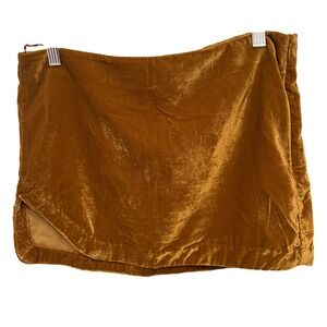 Free People Velvet Mini Skirt Gold Copper Velvet size‎ 4